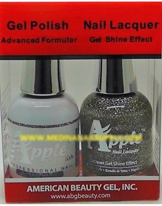 Apple Nail Lacquer And Gel Polish, 533, Silver Wonder, 0.5oz KK1016