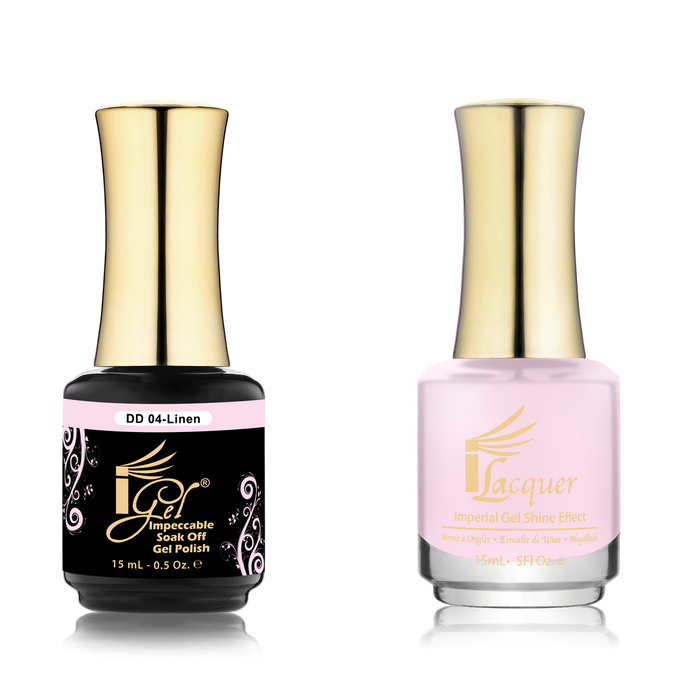 iGel Nail Lacquer + Gel Polish Match, DD004, Linen, 0.5oz OK0525VD