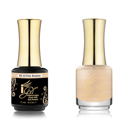 iGel Nail Lacquer + Gel Polish Match, DD023, Pale Shadow, 0.5oz OK0525VD