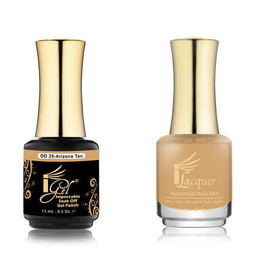 iGel Nail Lacquer + Gel Polish Match, DD025, Arizona Tan, 0.5oz OK0525VD