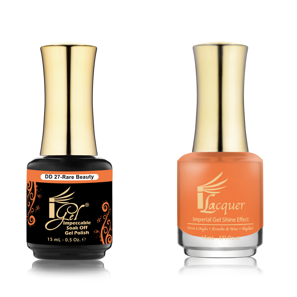 iGel Nail Lacquer + Gel Polish Match, DD027, Rare Beauty, 0.5oz OK0525VD