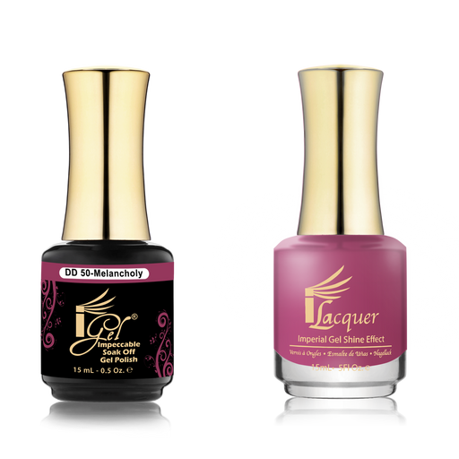 iGel Nail Lacquer + Gel Polish Match, DD050, Melancholy, 0.5oz OK0525VD