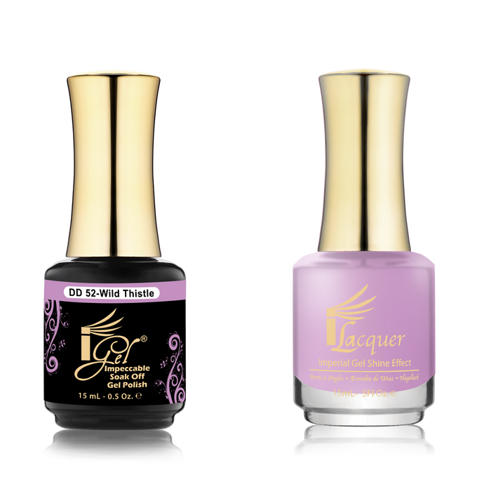 iGel Nail Lacquer + Gel Polish Match, DD052, Wild Thitle, 0.5oz OK0525VD