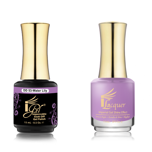iGel Nail Lacquer + Gel Polish Match, DD053, Water Lily, 0.5oz OK0525VD