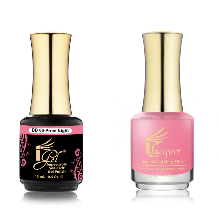 iGel Nail Lacquer + Gel Polish Match, DD060, From Night, 0.5oz OK0525VD