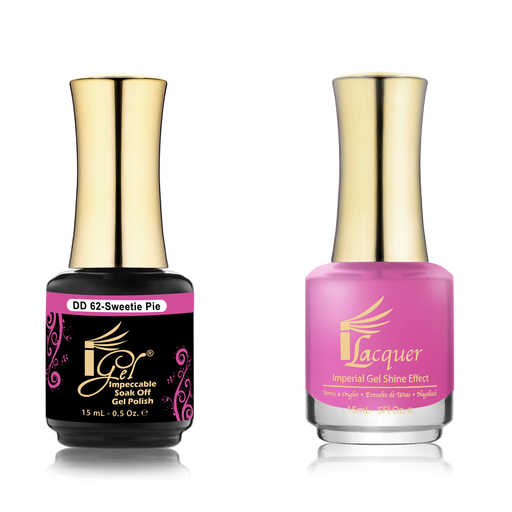 iGel Nail Lacquer + Gel Polish Match, DD062, Sweetie Pie, 0.5oz OK0525VD