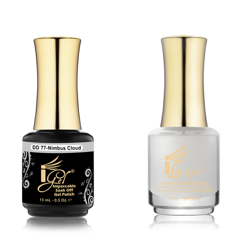 iGel Nail Lacquer + Gel Polish Match, DD077, Nimbus Cloud, 0.5oz OK0525VD