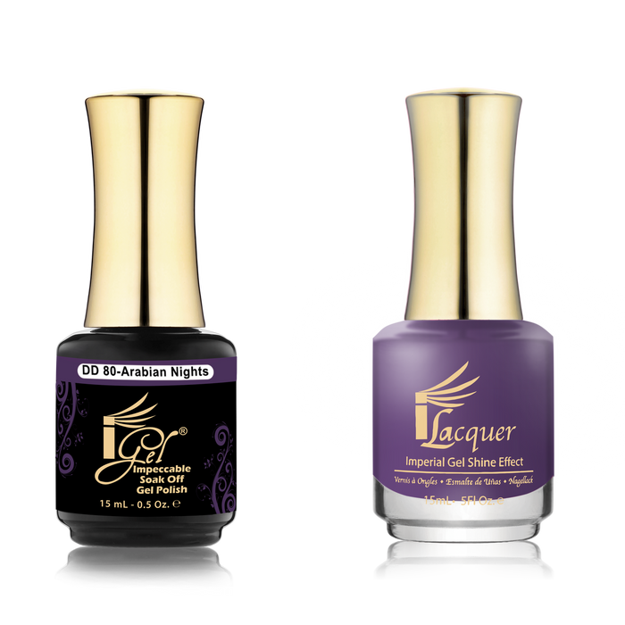 iGel Nail Lacquer + Gel Polish Match, DD080, Arabian Nights, 0.5oz OK0525VD