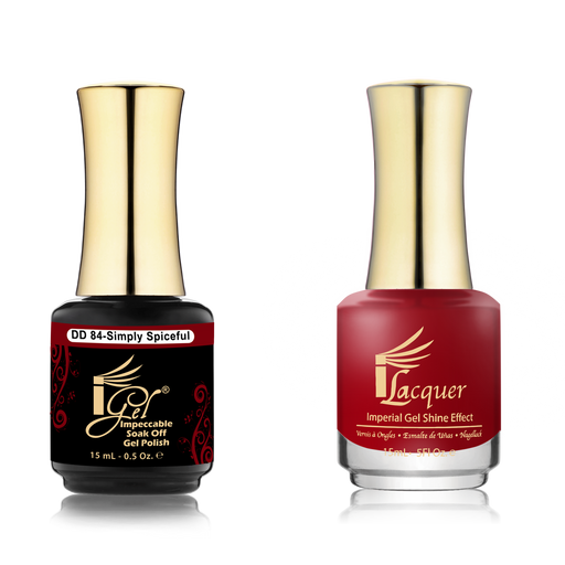 iGel Nail Lacquer + Gel Polish Match, DD084, Simply Spiceful, 0.5oz OK0525VD