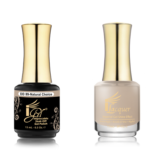 iGel Nail Lacquer + Gel Polish Match, DD089, Natural Choice, 0.5oz OK0525VD