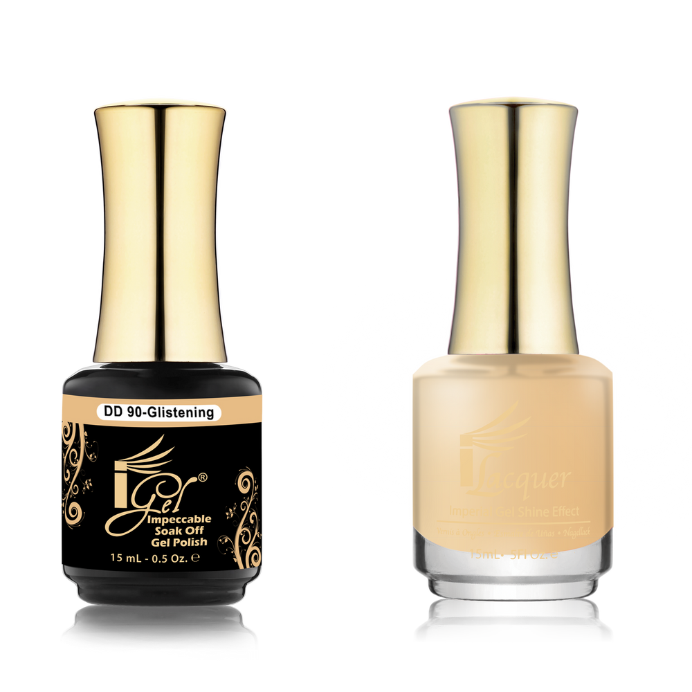 iGel Nail Lacquer + Gel Polish Match, DD090, Glistening Skimmer, 0.5oz OK0525VD