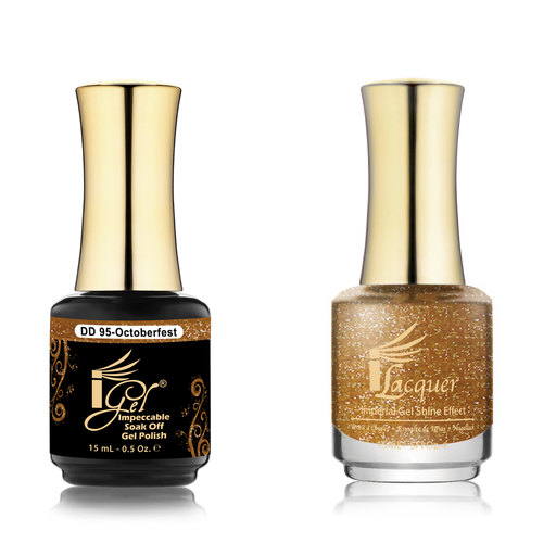 iGel Nail Lacquer + Gel Polish Match, DD095, Octoberfest, 0.5oz OK0525VD