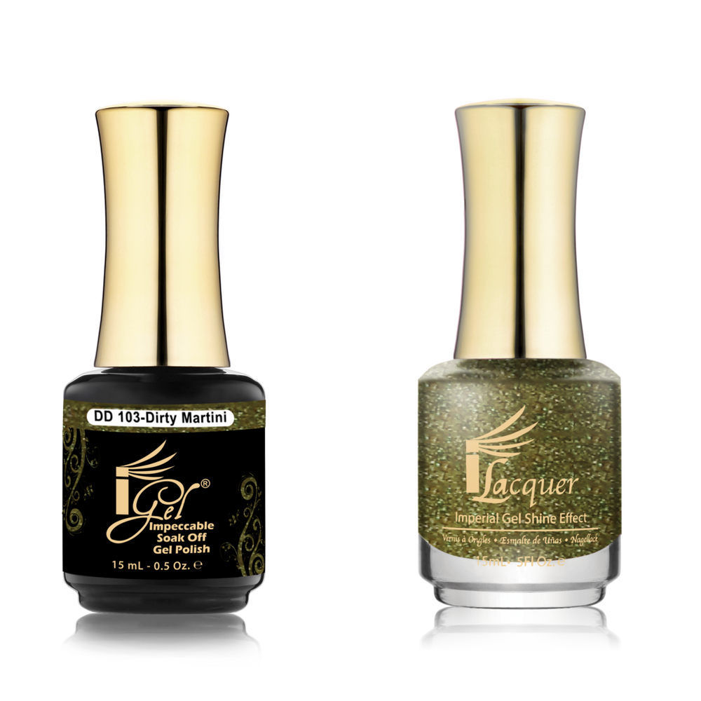 iGel Nail Lacquer + Gel Polish Match, DD103, Dirty Martini, 0.5oz OK0525VD