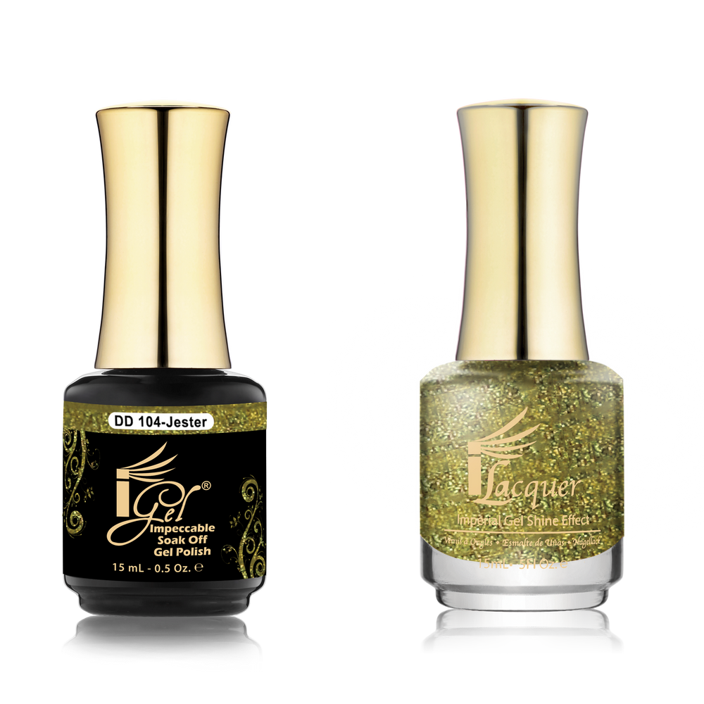 iGel Nail Lacquer + Gel Polish Match, DD104, Jester, 0.5oz OK0525VD