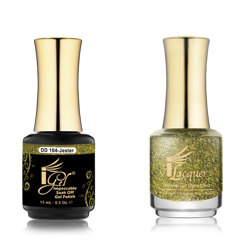 iGel Nail Lacquer + Gel Polish Match, DD104, Jester, 0.5oz OK0525VD