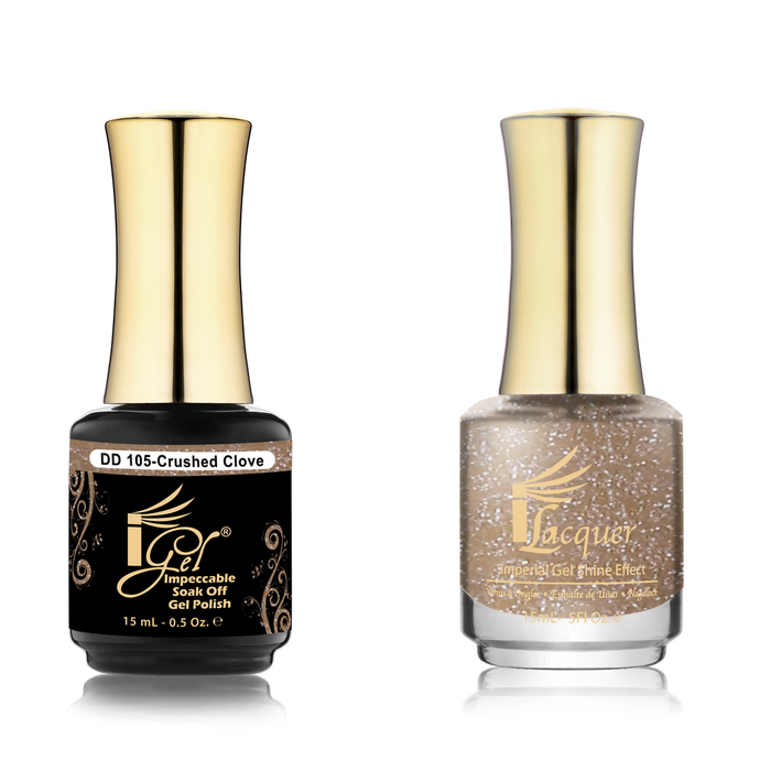 iGel Nail Lacquer + Gel Polish Match, DD105, Crushed, 0.5oz OK0525VD