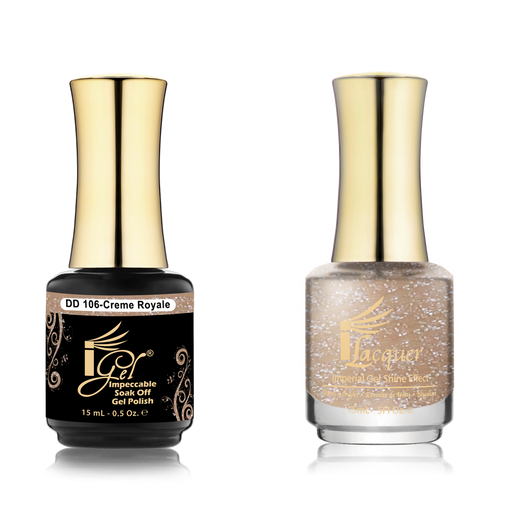 iGel Nail Lacquer + Gel Polish Match, DD106, Creme, 0.5oz OK0525VD
