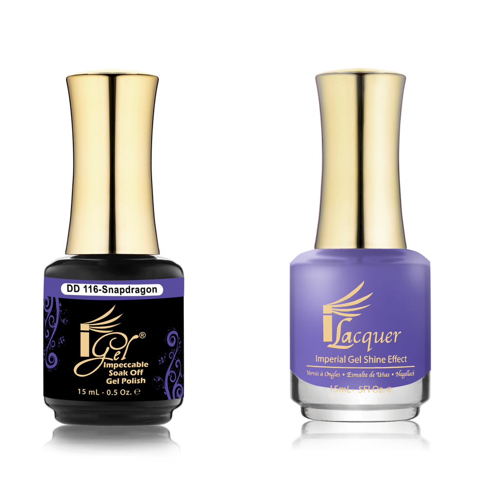 iGel Nail Lacquer + Gel Polish Match, DD116, Snapdragon, 0.5oz OK0525VD