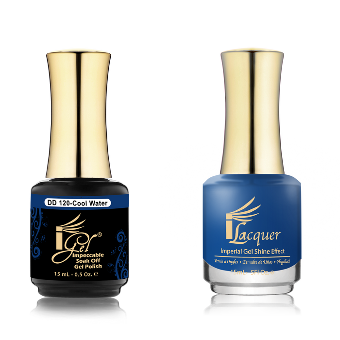iGel Nail Lacquer + Gel Polish Match, DD120, Cool Water, 0.5oz OK0525VD