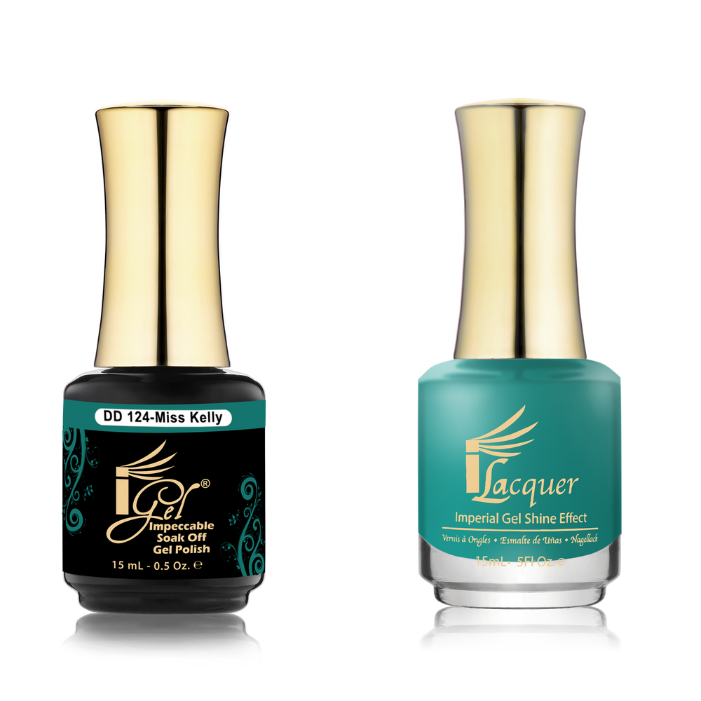 iGel Nail Lacquer + Gel Polish Match, DD124, Miss Kelly, 0.5oz OK0525VD