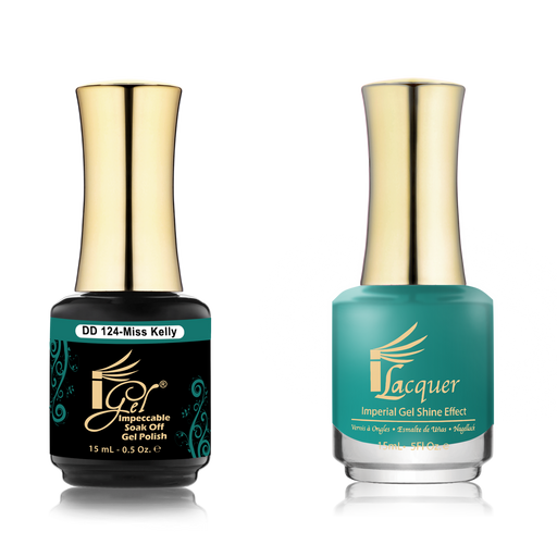 iGel Nail Lacquer + Gel Polish Match, DD124, Miss Kelly, 0.5oz OK0525VD