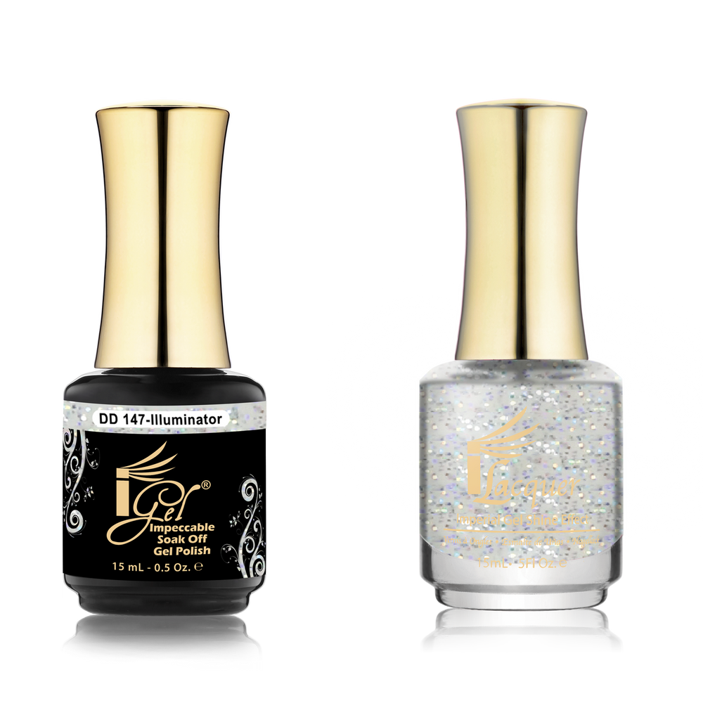 iGel Nail Lacquer + Gel Polish Match, DD147, Illuminator, 0.5oz OK0525VD