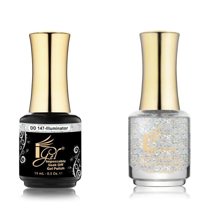 iGel Nail Lacquer + Gel Polish Match, DD147, Illuminator, 0.5oz OK0525VD