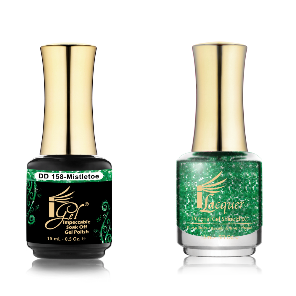 iGel Nail Lacquer + Gel Polish Match, DD158, Mistletoe, 0.5oz OK0525VD