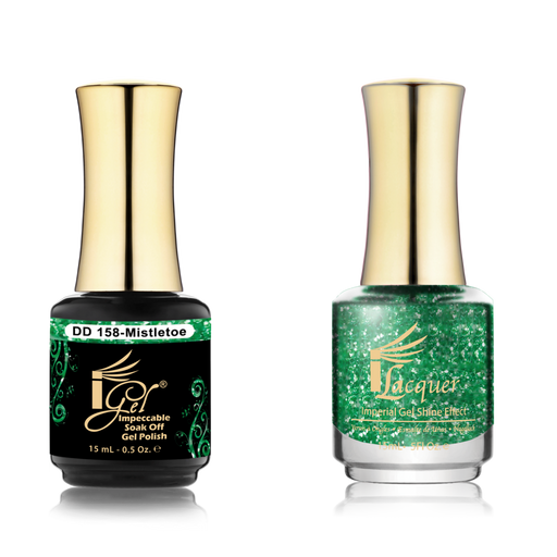 iGel Nail Lacquer + Gel Polish Match, DD158, Mistletoe, 0.5oz OK0525VD
