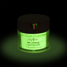 Load image into Gallery viewer, Cre8tion Glow In The Night Arcylic/Dipping Powder, 1.7oz, GLOW04 KK0911 BB
