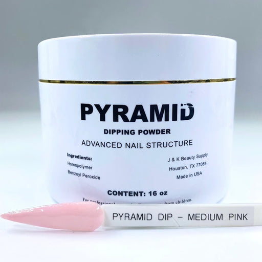 Pyramid Dipping Powder, Pink & White Collection, MEDIUM PINK, 16oz