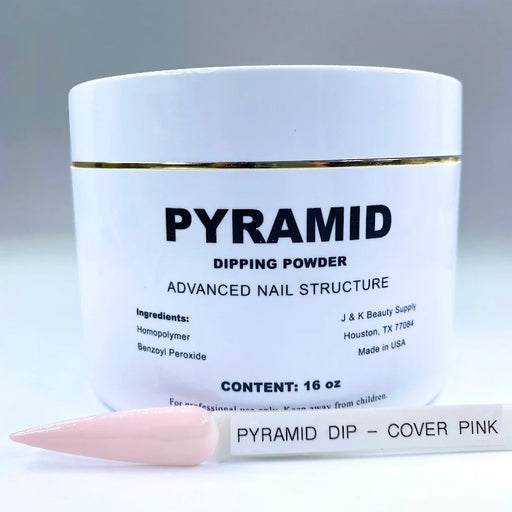 Pyramid Dipping Powder, Pink & White Collection, COVER PINK, 16oz