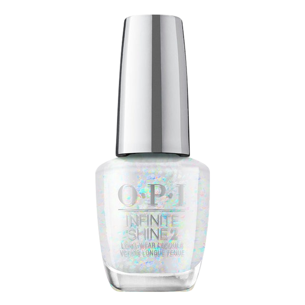 OPI Infinite Shine, Shine Bright Collection 2020, ISL HRM48, All A'twitter In Glitter, 0.5oz OK0918VD