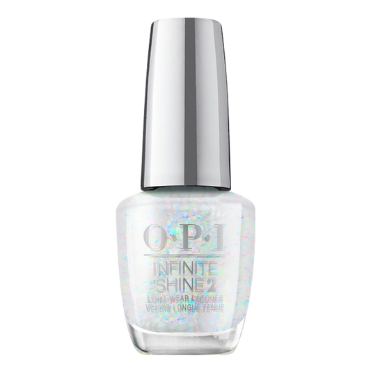 OPI Infinite Shine, Shine Bright Collection 2020, ISL HRM48, All A'twitter In Glitter, 0.5oz OK0918VD