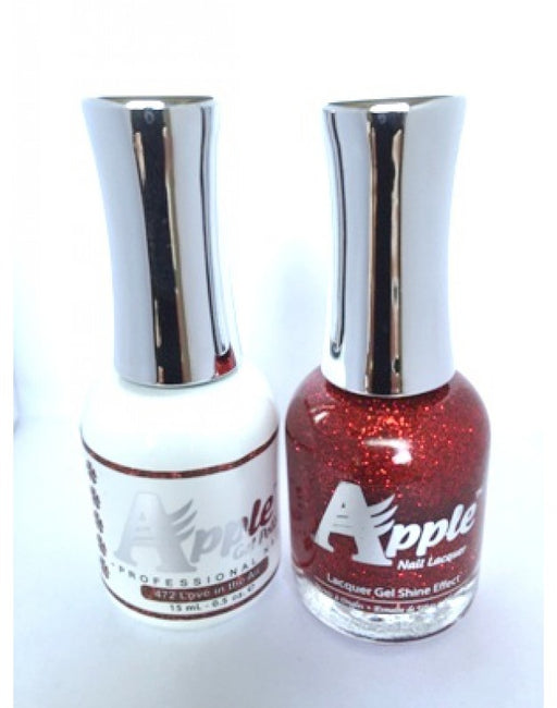 Apple Nail Lacquer And Gel Polish, 472F, Love In The Air, 0.5oz KK1016