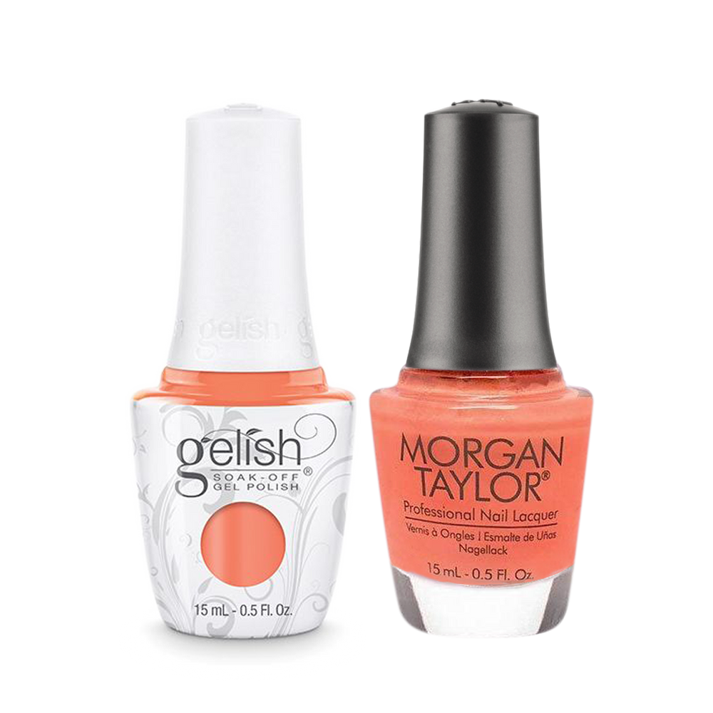 Gelish Gel Polish & Morgan Taylor Nail Lacquer 1, 1110917 + 3110917, I'm Brighter Than You, 0.5oz KK1011