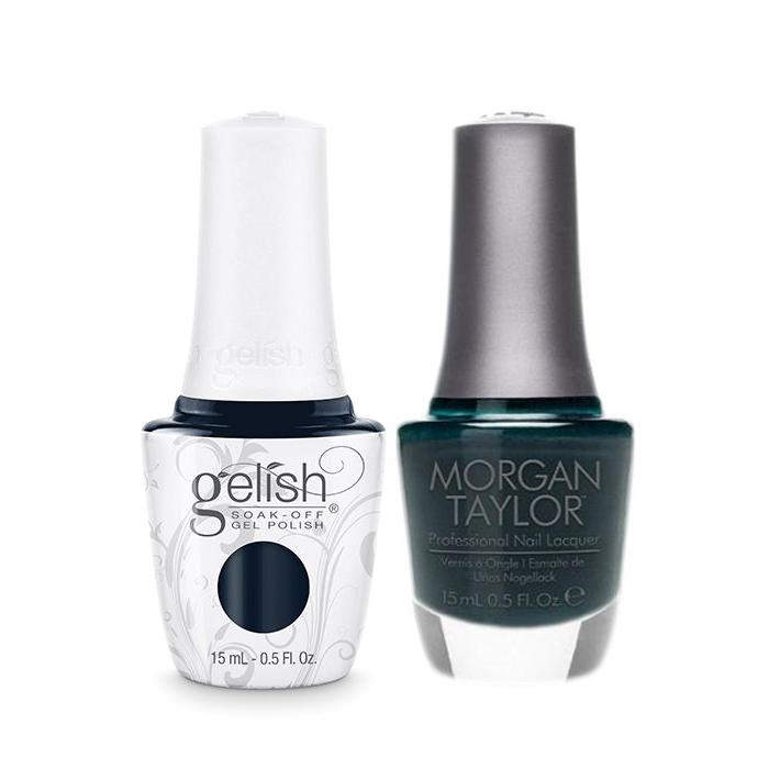 Gelish Gel Polish & Morgan Taylor Nail Lacquer, I'm No Stranger To Love / Jungle Boogie  , 0.5oz, 1110918+ 50082
