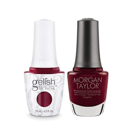 Gelish Gel Polish & Morgan Taylor Nail Lacquer, I'm So Hot, 0.5oz, 1110190 + 50190 KK0907