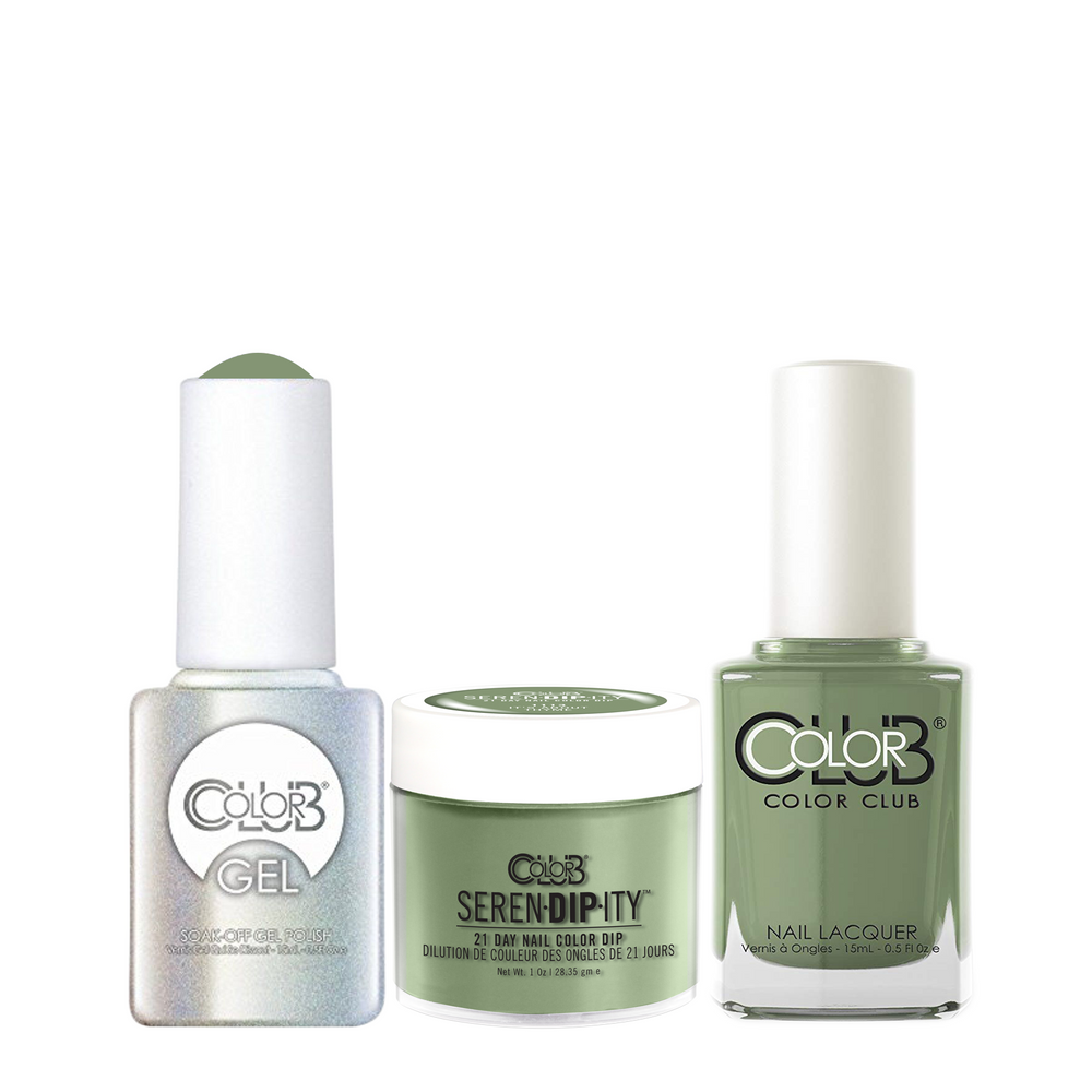 Color Club 3in1 Dipping Powder + Gel Polish + Nail Lacquer , Serendipity, It’s About Thyme, 1oz, 05XDIP1113-1 KK