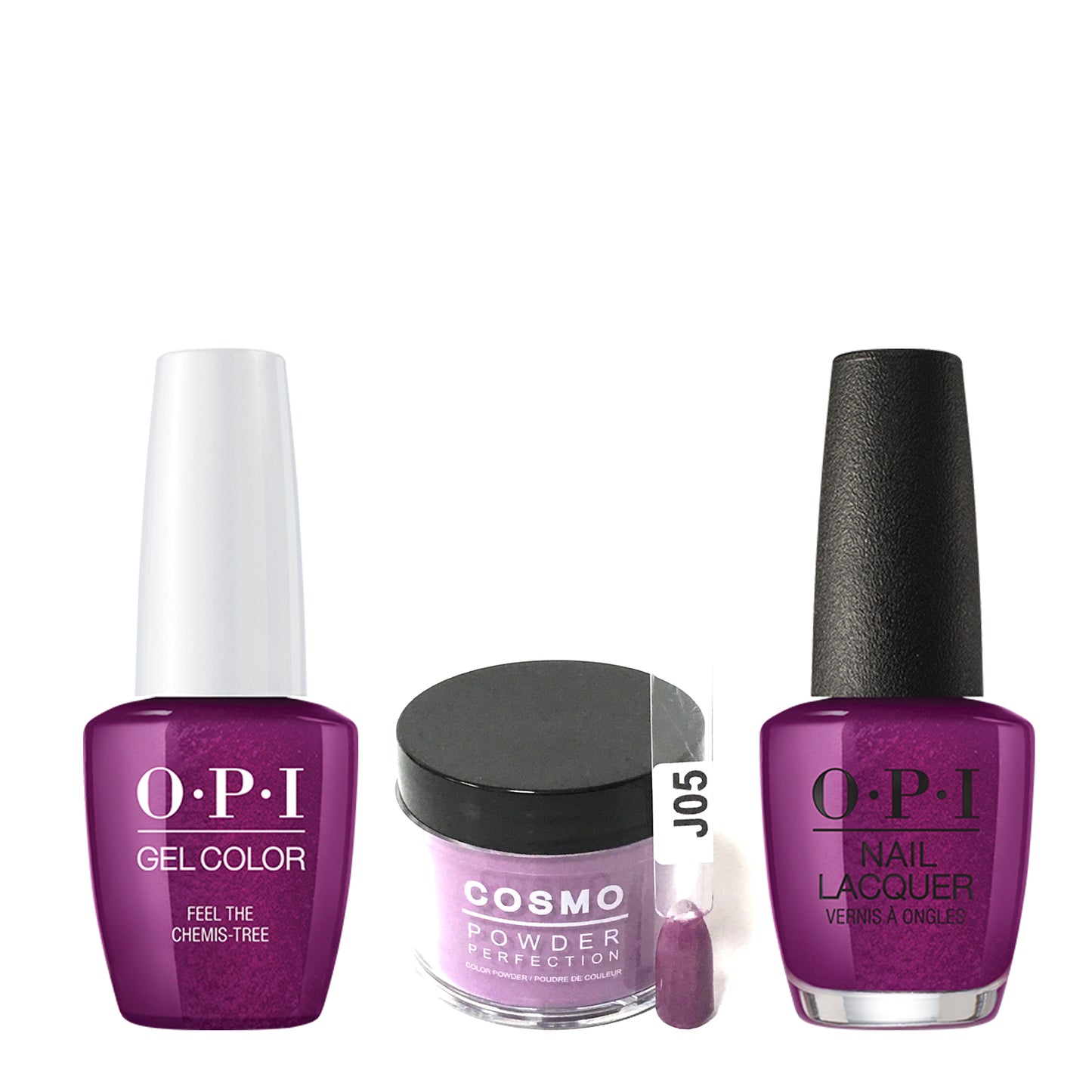 Cosmo 3in1 Dipping Powder + Gel Polish + Nail Lacquer (Matching OPI), 2oz, CJ05