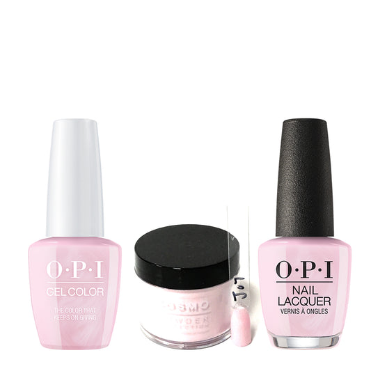 Cosmo 3in1 Dipping Powder + Gel Polish + Nail Lacquer (Matching OPI), 2oz, CJ07