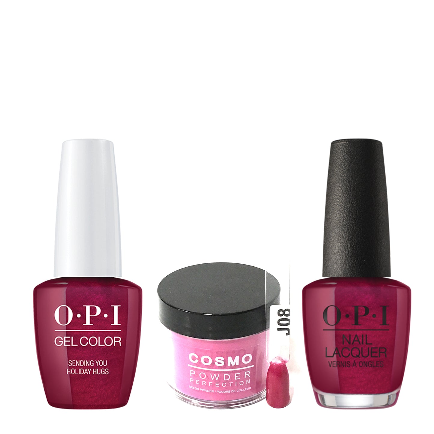 Cosmo 3in1 Dipping Powder + Gel Polish + Nail Lacquer (Matching OPI), 2oz, CJ08