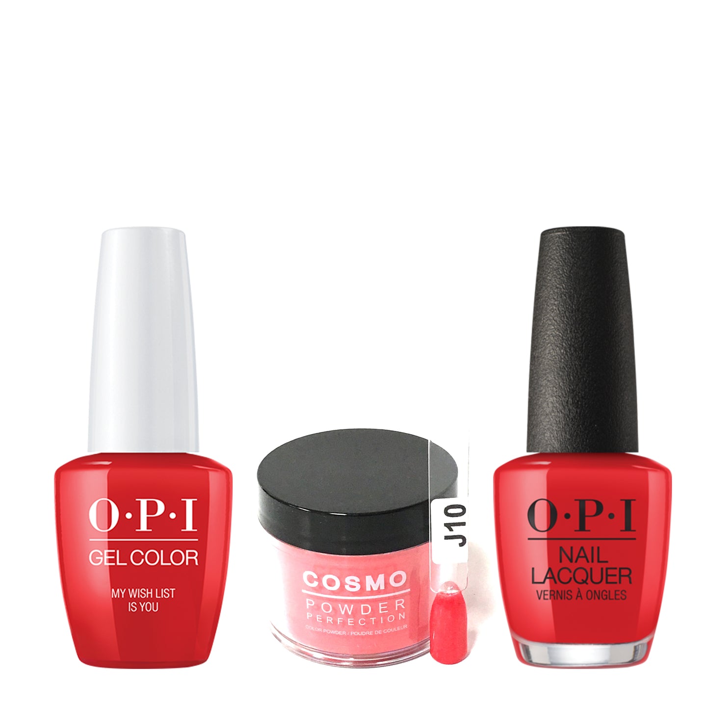 Cosmo 3in1 Dipping Powder + Gel Polish + Nail Lacquer (Matching OPI), 2oz, CJ10