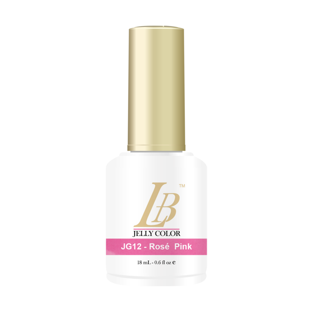 iGel LB Jelly Gel Polish, JG12, Rose Pink, 0.6oz OK0528VD