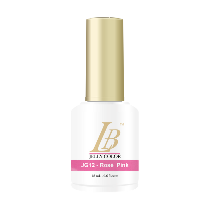 iGel LB Jelly Gel Polish, JG12, Rose Pink, 0.6oz OK0528VD