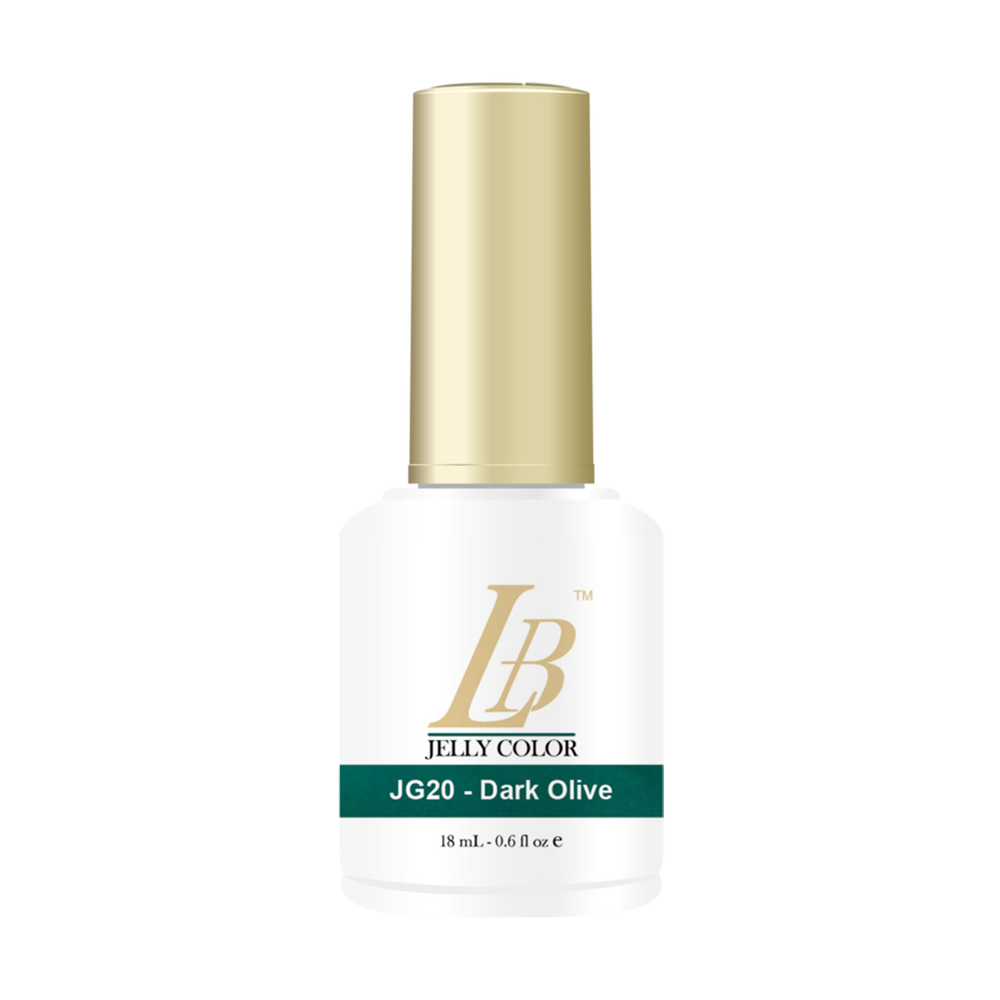 iGel LB Jelly Gel Polish, JG20, Dark Olive, 0.6oz OK0528VD