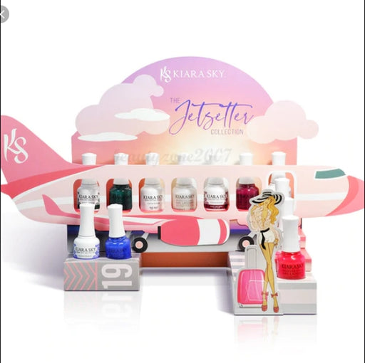 Kiara Sky Gel Polish + Nail Lacquer, Jetsetter Collection, Full line of 6 colors (From GN 621 to GN 626), 0.5oz OK0518VD