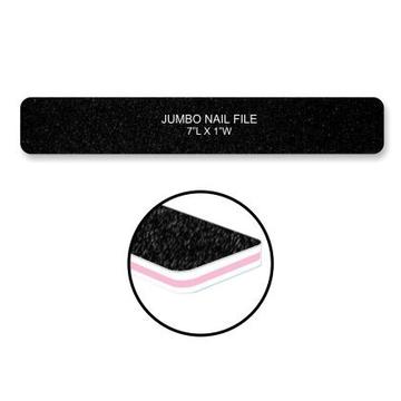 Cre8tion Nail Files JUMBO BLACK Sand, Grit 80/100, 07007 (Packing: 50 pcs/pack, 30 packs/case)