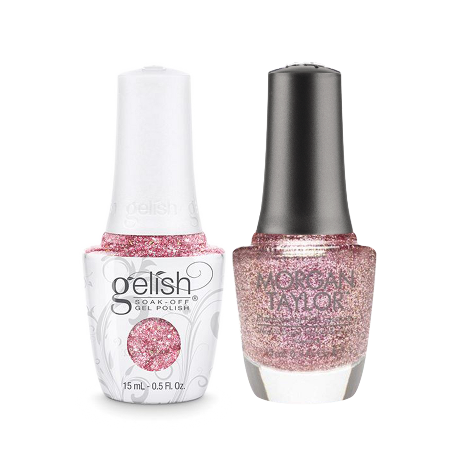 Gelish Gel Polish & Morgan Taylor Nail Lacquer 1, 1110835 + 3110835, June Bride, 0.5oz KK1011