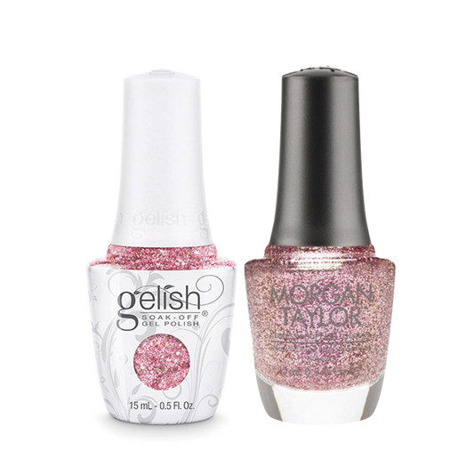 Gelish Gel Polish & Morgan Taylor Nail Lacquer 1, 1110835 + 3110835, June Bride, 0.5oz KK1011